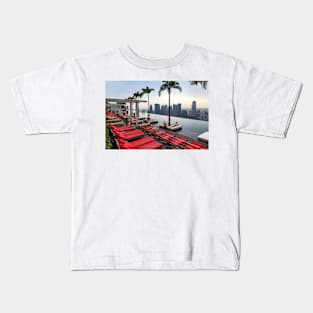 Singapore SkyPark - Swimming Pool 57th Floor Kids T-Shirt